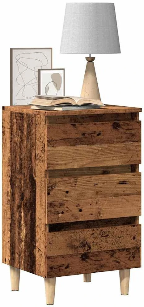 Spintelė prie lovos Old Wood 40x35x69 cm Engineered Wood