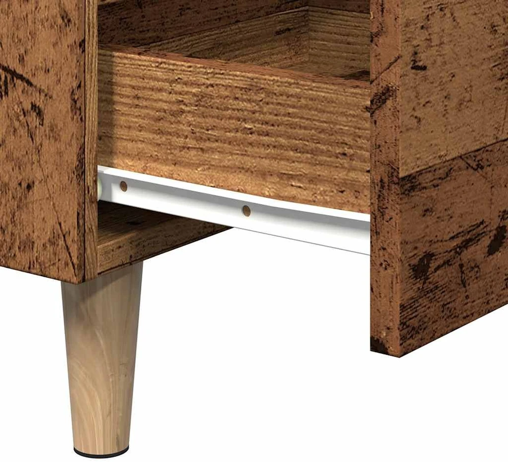 Spintelė prie lovos Old Wood 40x35x69 cm Engineered Wood