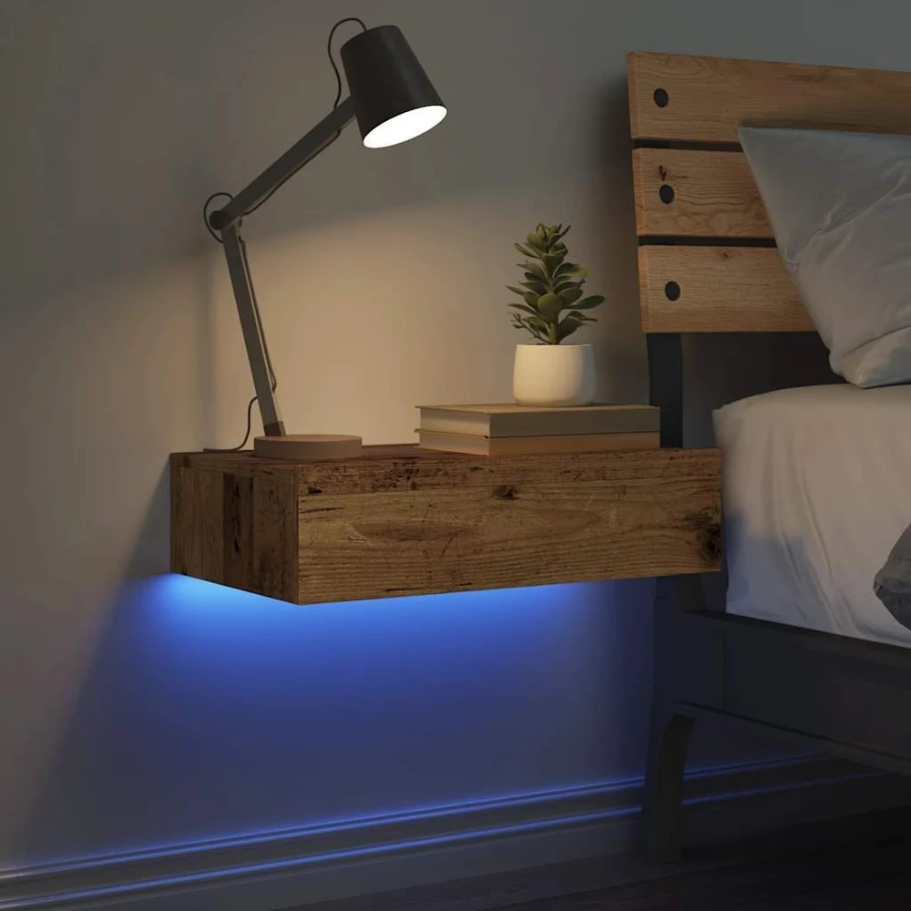 Spintelė prie lovos Old Wood 60x35 cm Engineered Wood