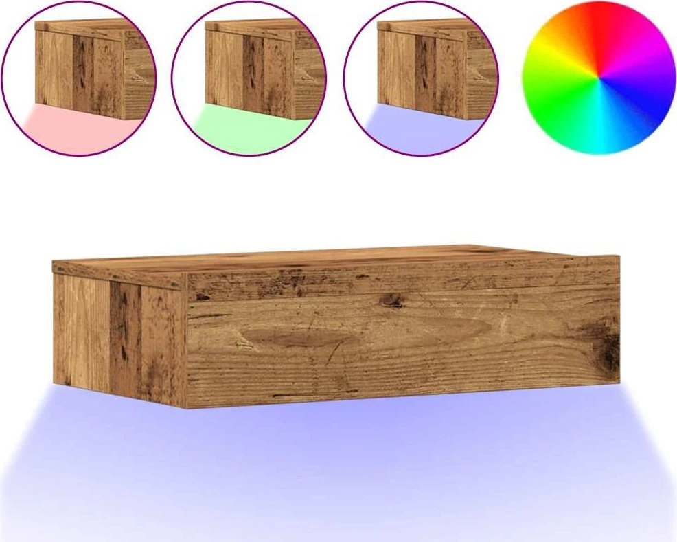 Spintelė prie lovos Old Wood 60x35 cm Engineered Wood