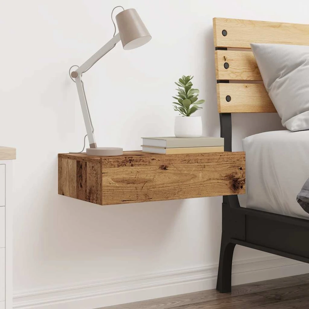 Spintelė prie lovos Old Wood 60x35 cm Engineered Wood