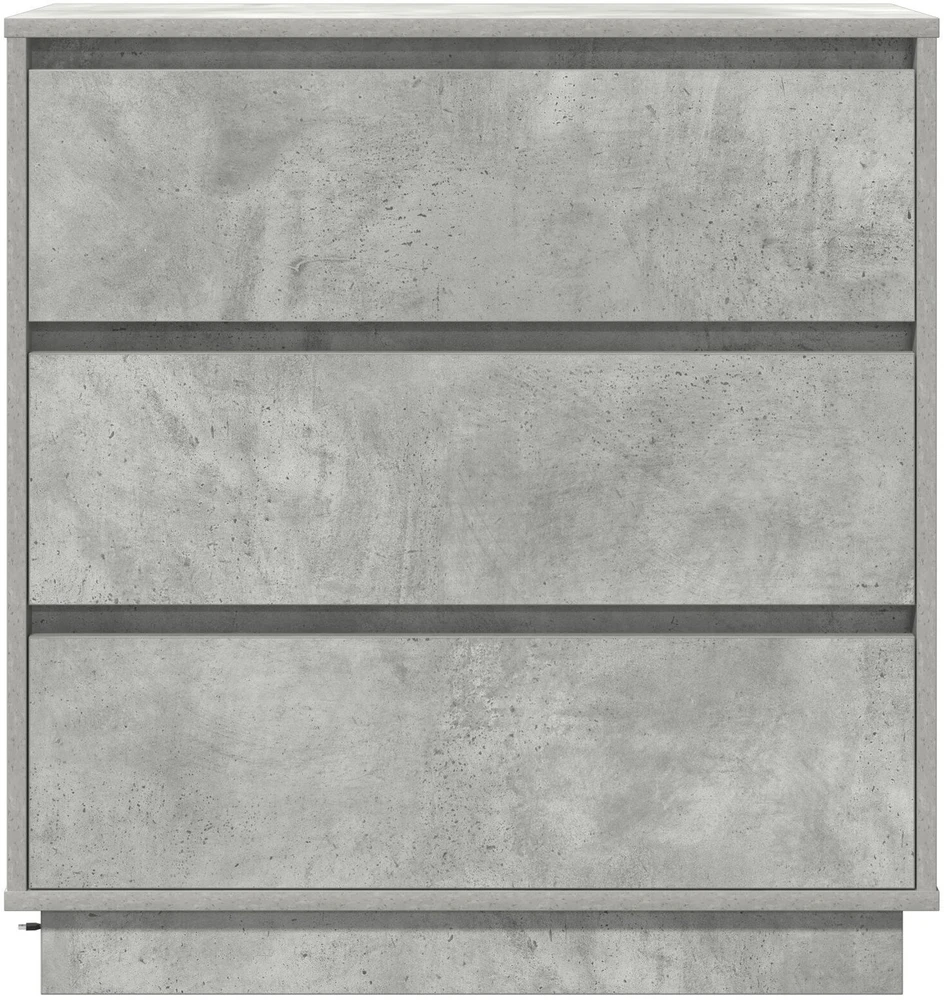 Šalia lovos spintelė su stalčių Betono pilka 71 x 34,5 x 75 cm