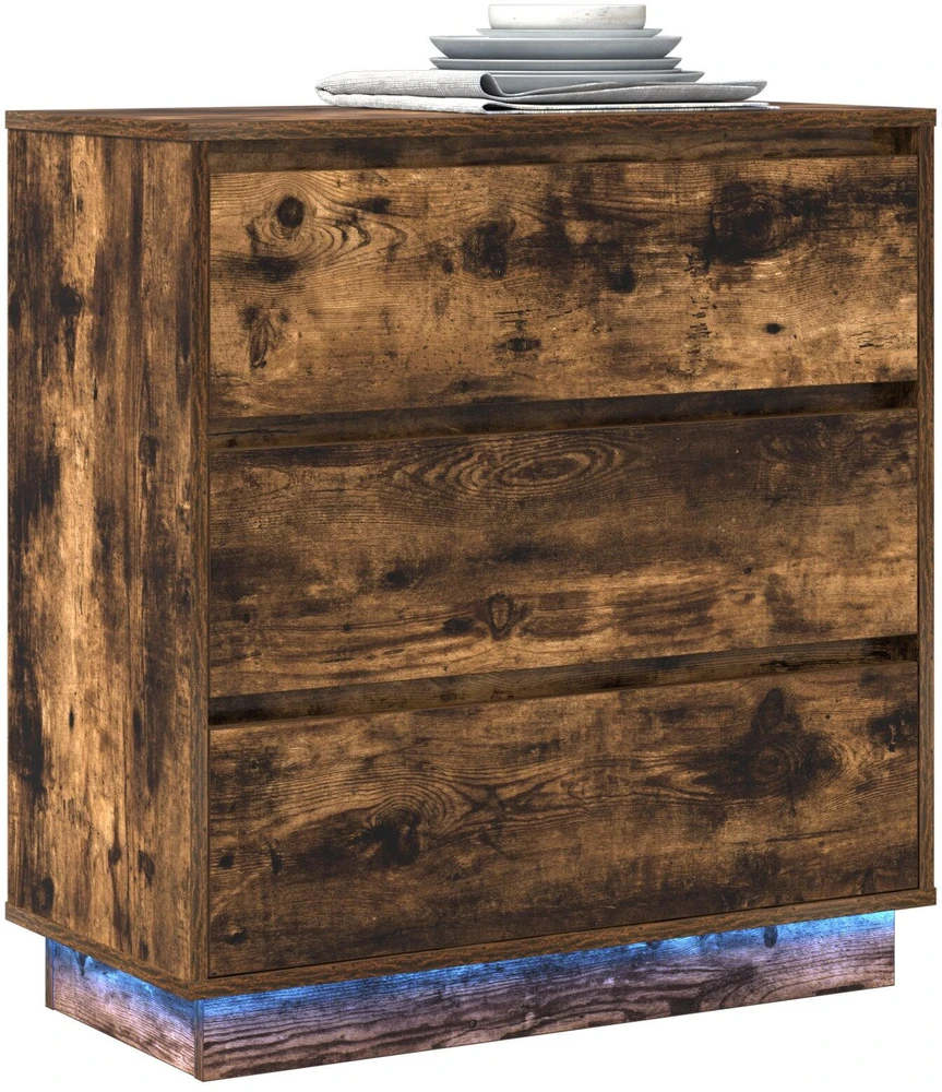 Šalia lovos spintelė Rūkyta ąžuolas 71 x 34,5 x 75 cm