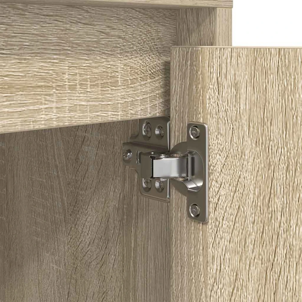 naktinė spintelė su LED lemputėmis Sonoma ąžuolas 38x34x50 cm