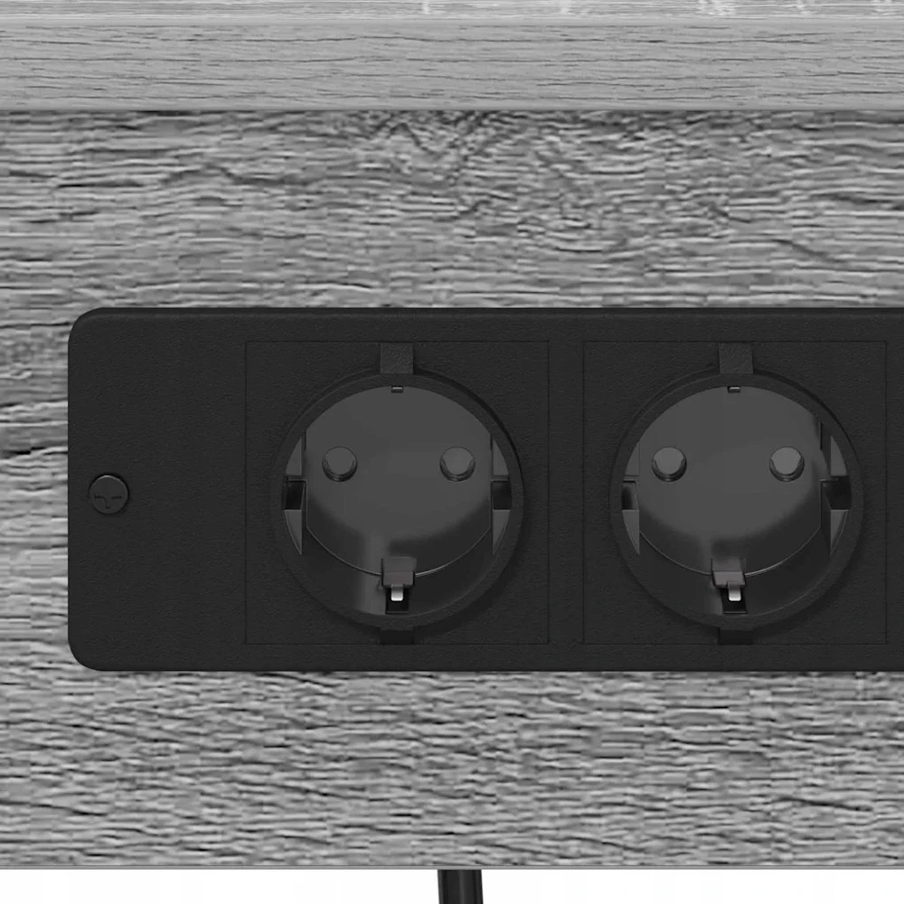 Šalia lovos spintelė 2 pcs Pilkas Sonoma 41 x 31 x 76 cm