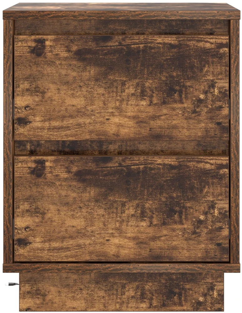 Šalia lovos spintelė Rūkyta ąžuolas 39 x 34,5 x 50 cm
