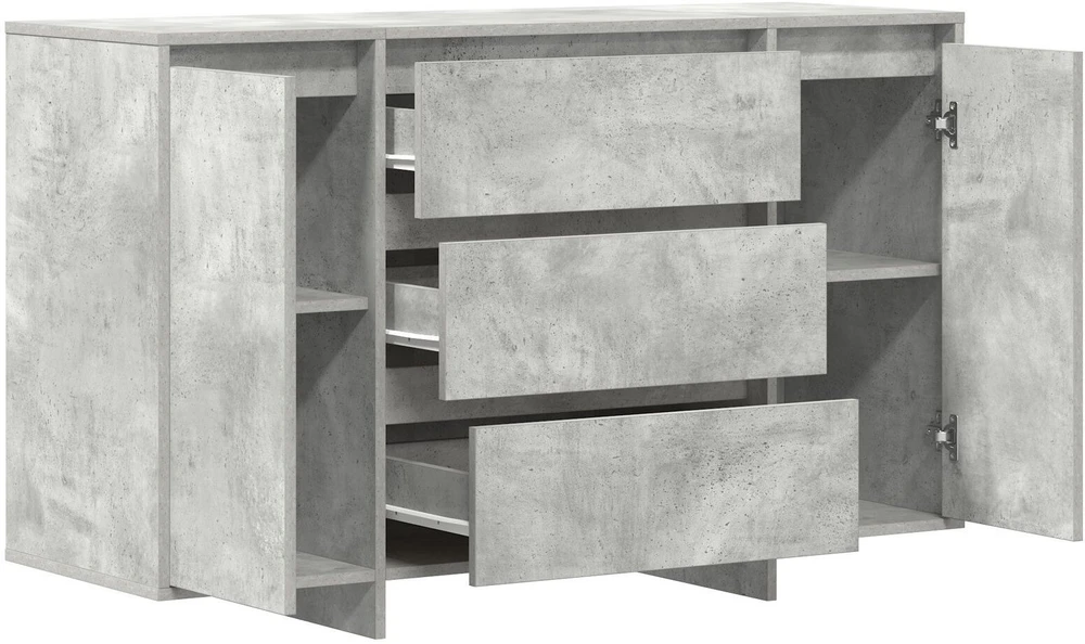 Kabalas Betono pilka 120 x 41 x 75 cm Apdirbta mediena