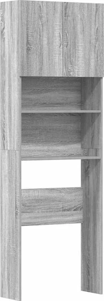 skalbimo mašinos spintelė pilka Sonoma 64x24x190 cm