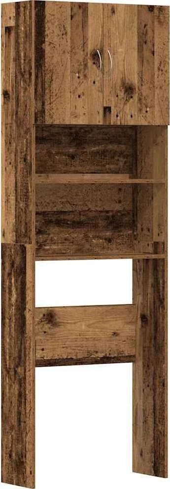Skalbimo mašinos spintelė Old Wood 64x24x190 cm Engineered Wood