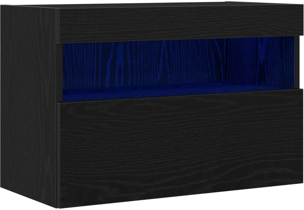 TV staliukas TV sieninė spintelė 60 x 30 x 40 cm juoda ąžuolo