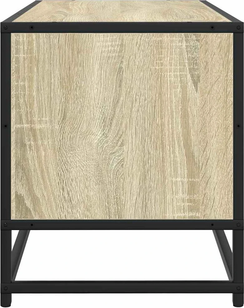 TV staliukas Televizoriaus spintelė, ąžuolo, 100x34,5x40cm, mediena/metalas