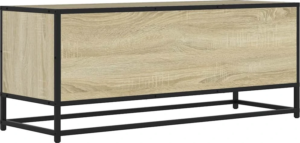 TV staliukas Televizoriaus spintelė, ąžuolo, 100x34,5x40cm, mediena/metalas