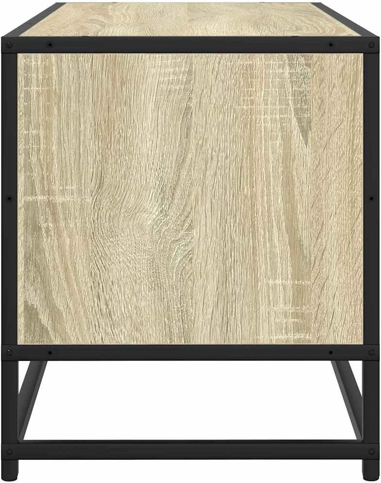 TV staliukas Televizoriaus spintelė, ąžuolo, 80x34,5x40cm, mediena/metalas
