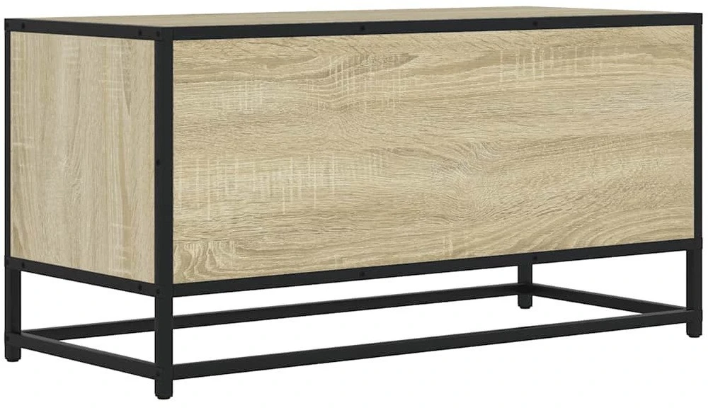 TV staliukas Televizoriaus spintelė, ąžuolo, 80x34,5x40cm, mediena/metalas