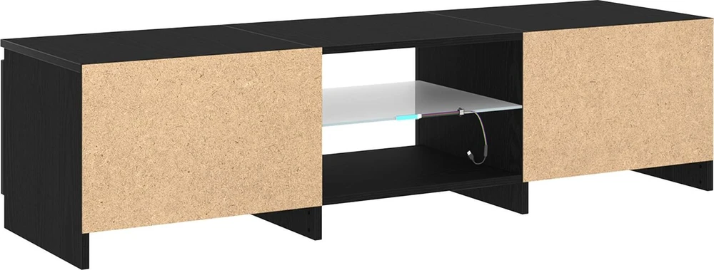 TV staliukas Televizoriaus spintelė 140 x 38,5 x 36 cm Juodas ąžuolas