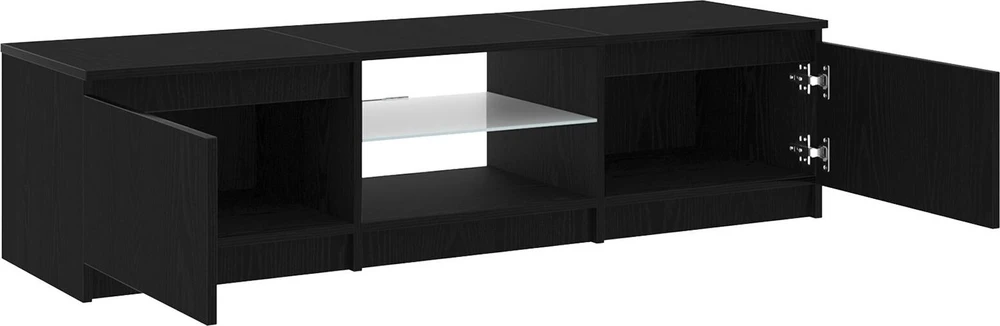 TV staliukas Televizoriaus spintelė 140 x 38,5 x 36 cm Juodas ąžuolas