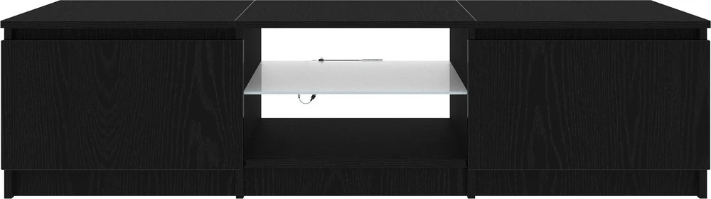 TV staliukas Televizoriaus spintelė 140 x 38,5 x 36 cm Juodas ąžuolas