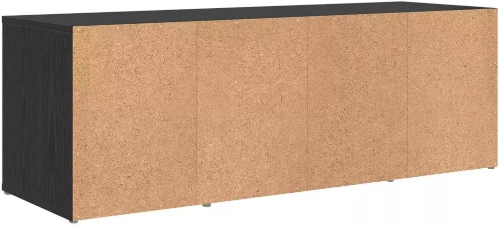 TV staliukas TV spintelių komplektas 72 x 35 x 37 cm Juoda Apdirbta mediena