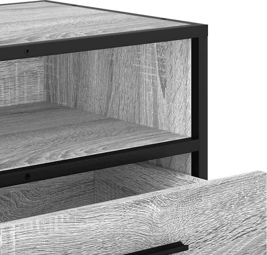 TV staliukas Televizoriaus spintelė, pilka, 100x34,5x40cm, mediena/metalas