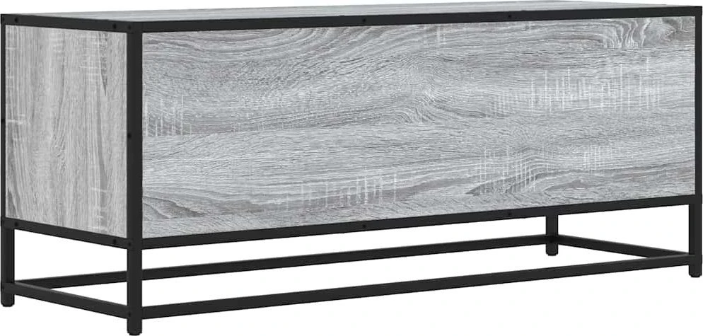 TV staliukas Televizoriaus spintelė, pilka, 100x34,5x40cm, mediena/metalas