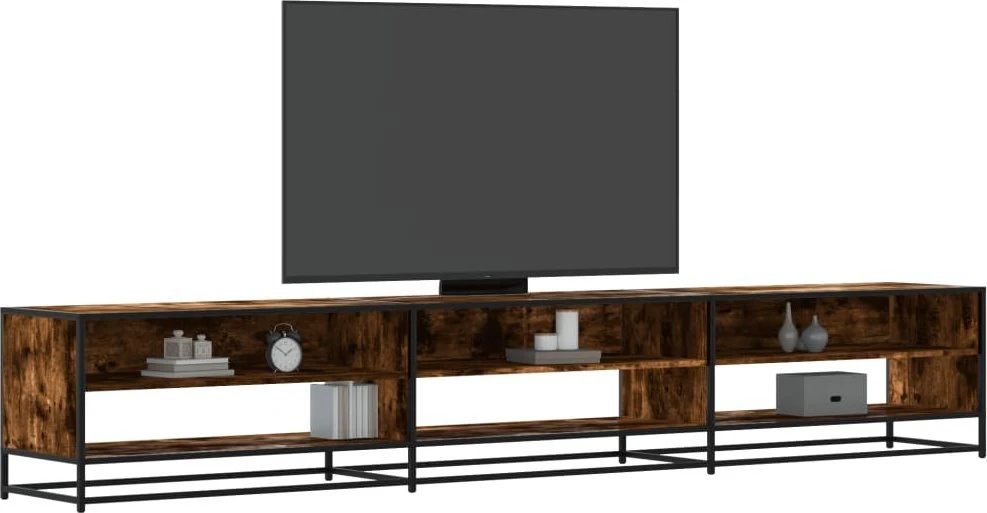 TV staliukas Televizoriaus spintelė, dūminio ąžuolo, 270x40x46cm, mediena