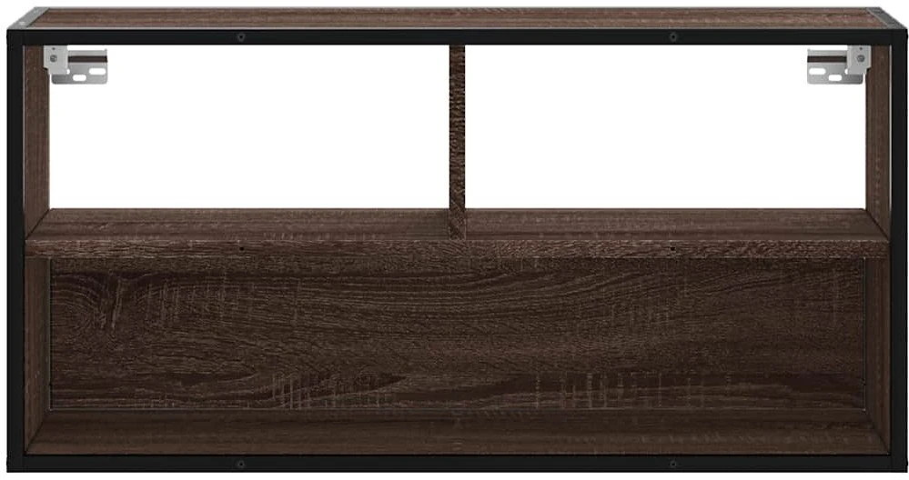 TV staliukas Televizoriaus spintelė, ruda, 80x31x39,5cm, mediena/metalas