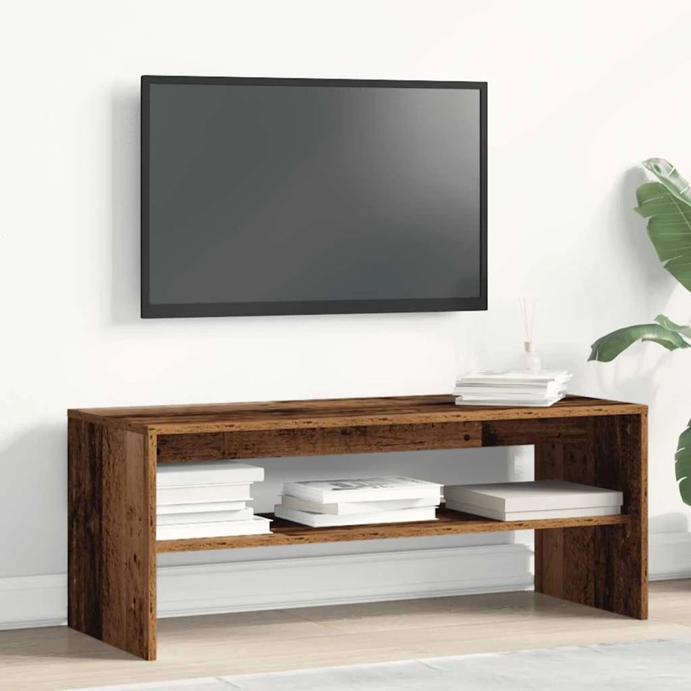 TV staliukas televizoriaus spintelė Old Wood 100x40x40 cm Engineered Wood