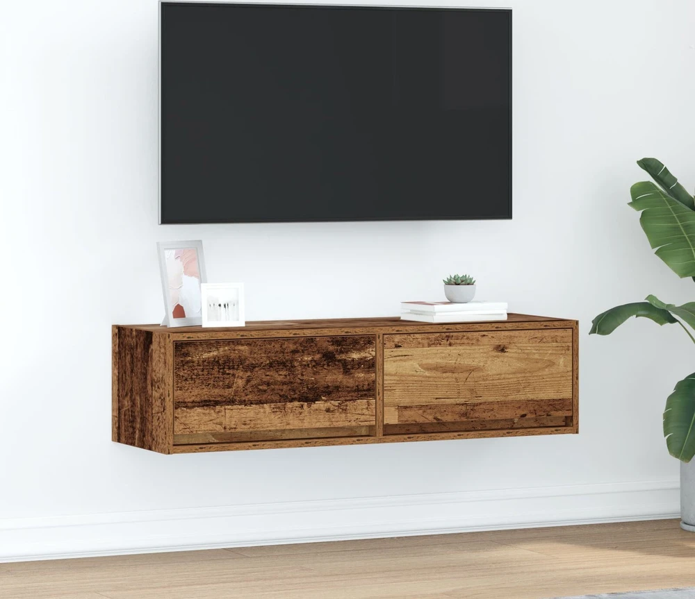 TV staliukas Televizoriaus spintelė 100 x 31 x 25,5 cm Sena mediena