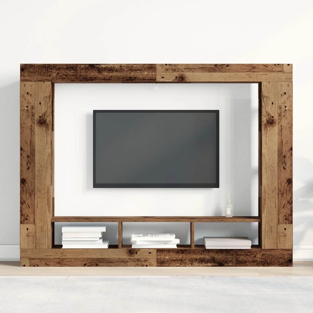 TV staliukas Televizoriaus spintelė 152 x 22 x 113 cm Sena mediena