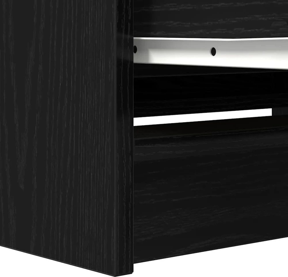 TV staliukas Televizoriaus spintelė, juodos spalvos, 80x35x54 cm, mediena