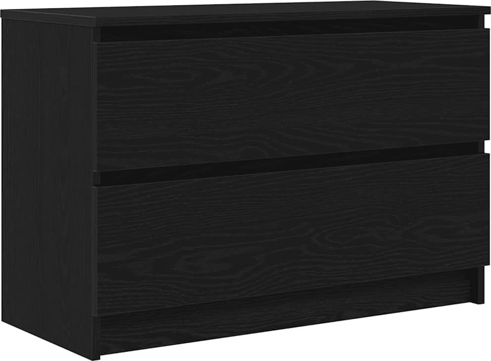TV staliukas Televizoriaus spintelė, juodos spalvos, 80x35x54 cm, mediena