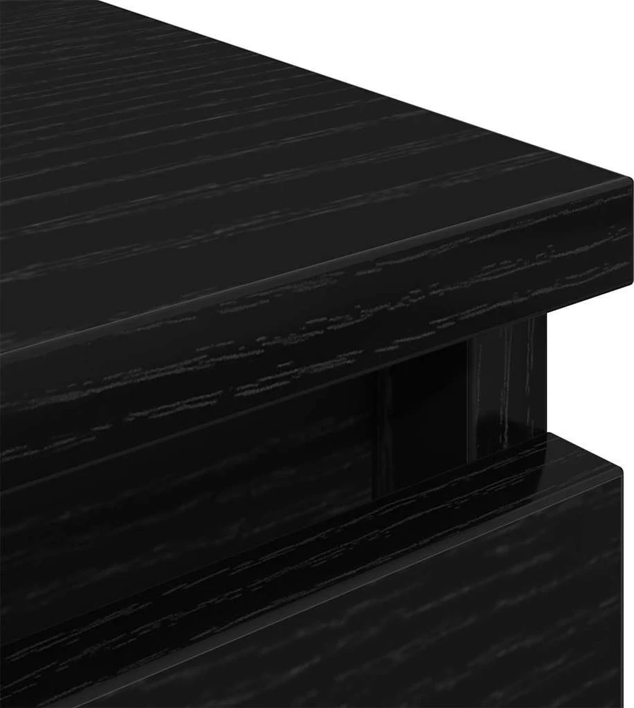 TV staliukas Televizoriaus spintelė, juodos spalvos, 80x35x54 cm, mediena