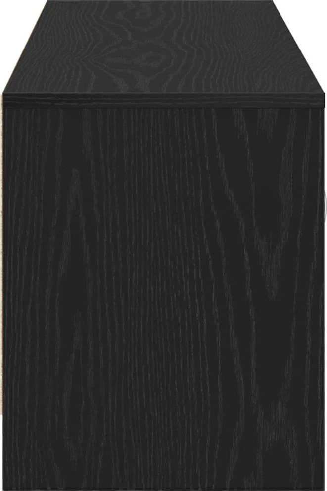 TV staliukas TV spintelė, juodo ąžuolo spalvos, 102x30x37,5 cm, inžinerinė mediena