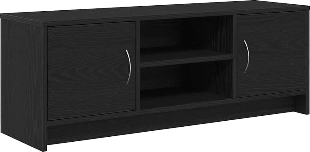 TV staliukas TV spintelė, juodo ąžuolo spalvos, 102x30x37,5 cm, inžinerinė mediena