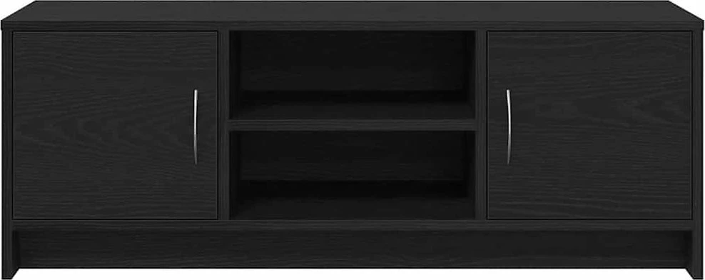 TV staliukas TV spintelė, juodo ąžuolo spalvos, 102x30x37,5 cm, inžinerinė mediena