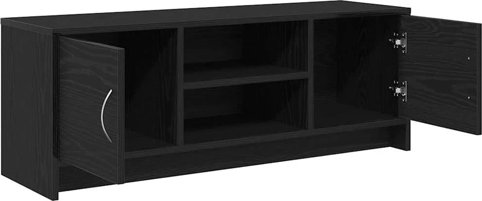 TV staliukas TV spintelė, juodo ąžuolo spalvos, 102x30x37,5 cm, inžinerinė mediena