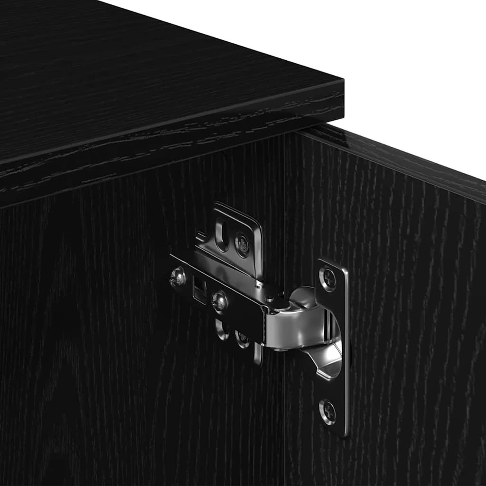 TV staliukas TV spintelė, juodo ąžuolo spalvos, 102x30x37,5 cm, inžinerinė mediena