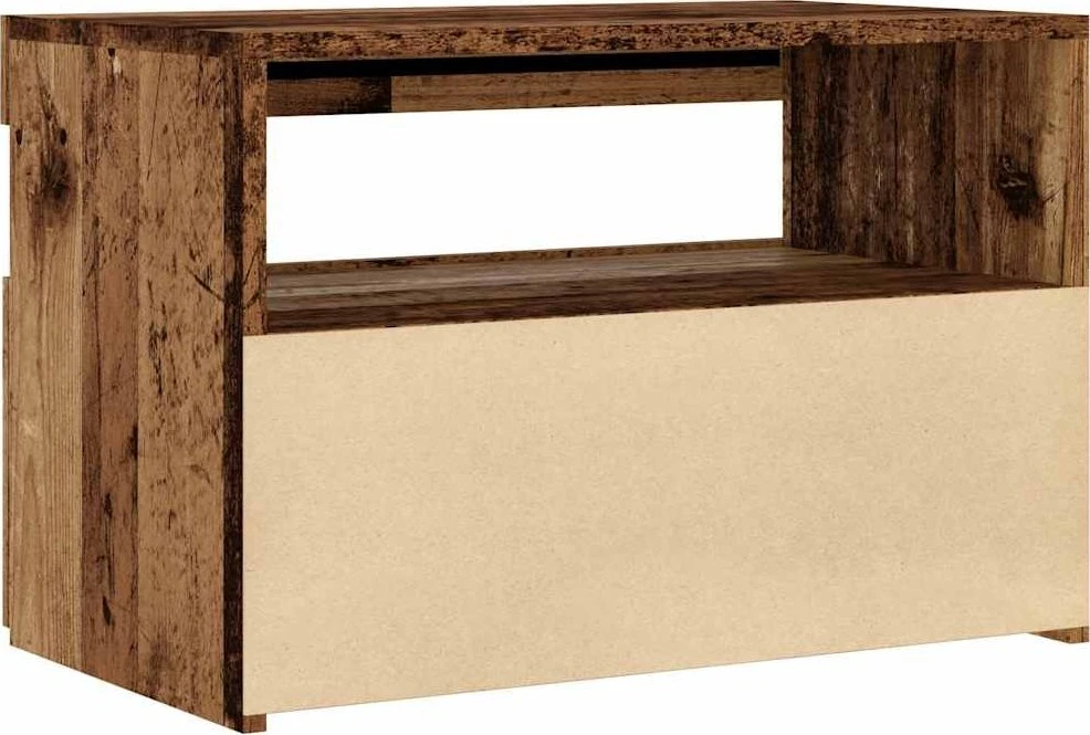 TV staliukas Televizoriaus spintelė su LED, medienos, 60x35x40cm, mediena