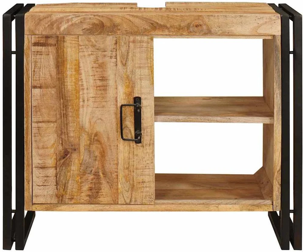 Praustuvo spintelė Ruda 71 x 33 x 58 cm Kietas mango medis