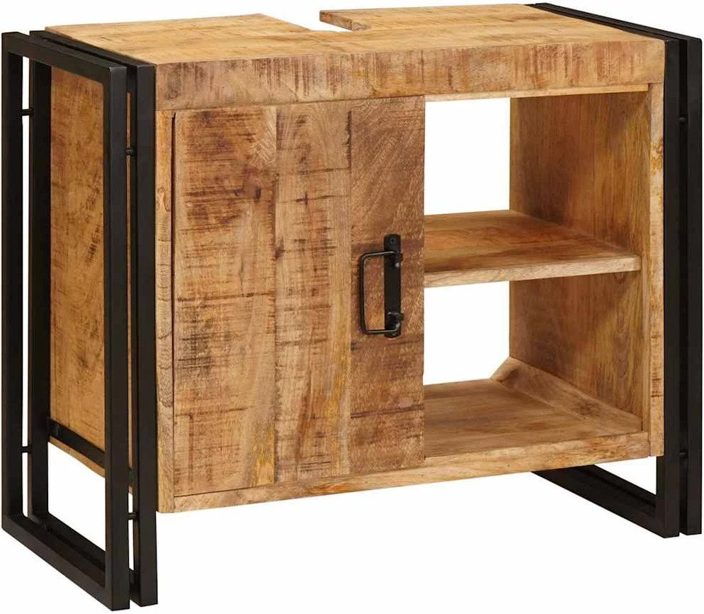 Praustuvo spintelė Ruda 71 x 33 x 58 cm Kietas mango medis