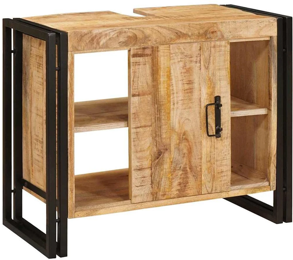 Praustuvo spintelė Ruda 71 x 33 x 58 cm Kietas mango medis