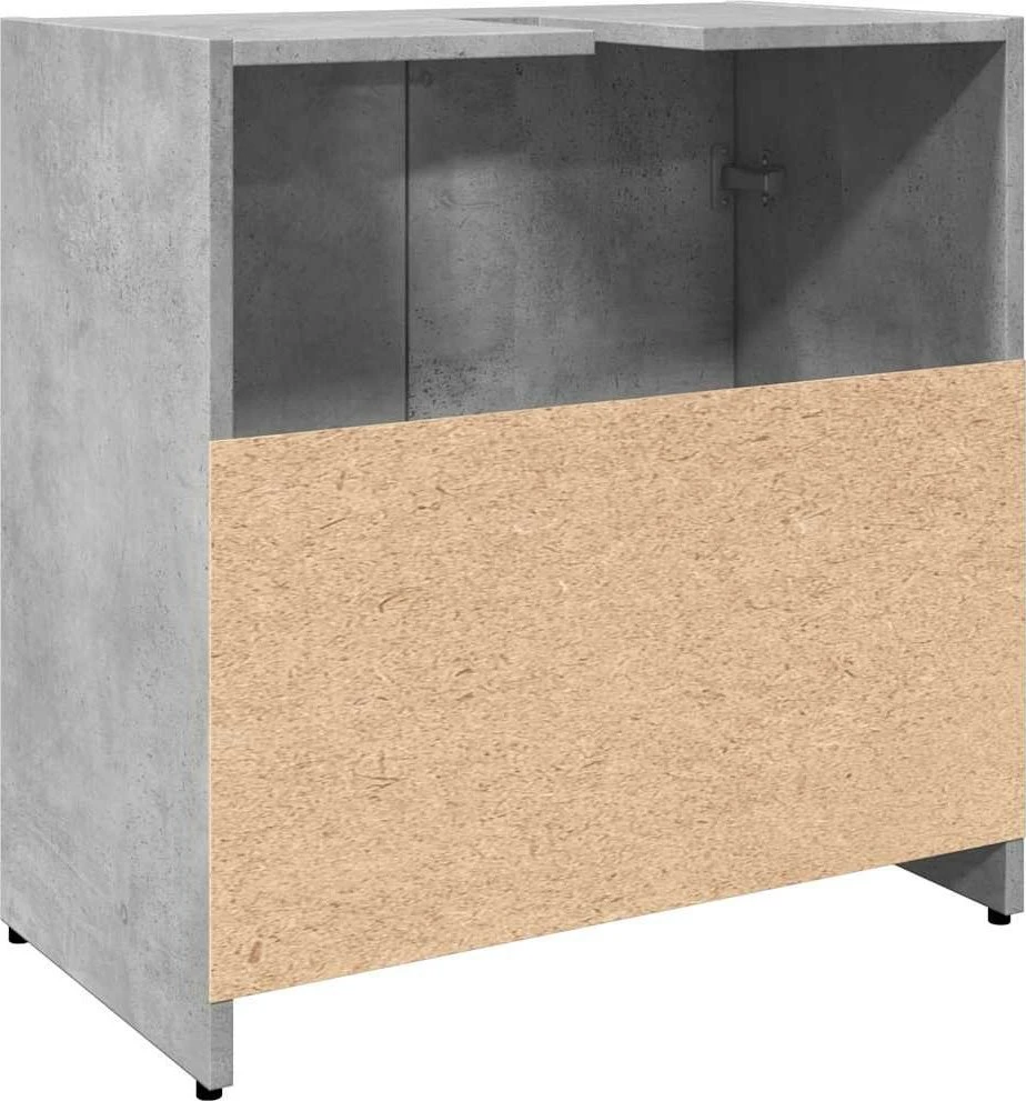 vonios kambario kriauklės spintelė betoninė pilka 60x33x60 cm