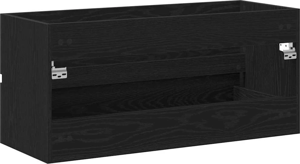 Spintelė praustuvui, juodas ąžuolas, 100x38,5x45cm, mediena