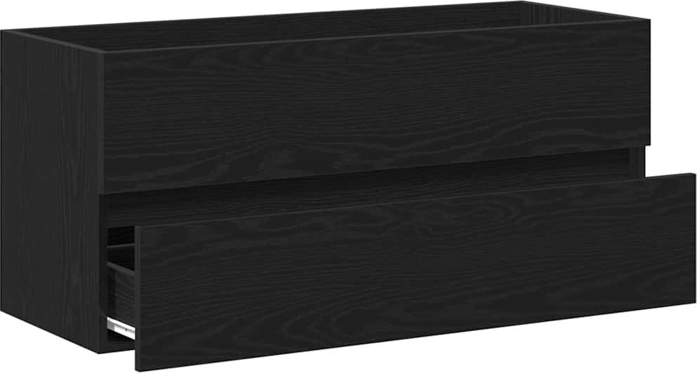 Spintelė praustuvui, juodas ąžuolas, 100x38,5x45cm, mediena