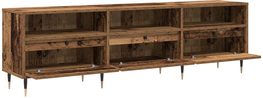 TV staliukas Televizoriaus spintelė 150 x 30 x 45 cm Senovinis medis