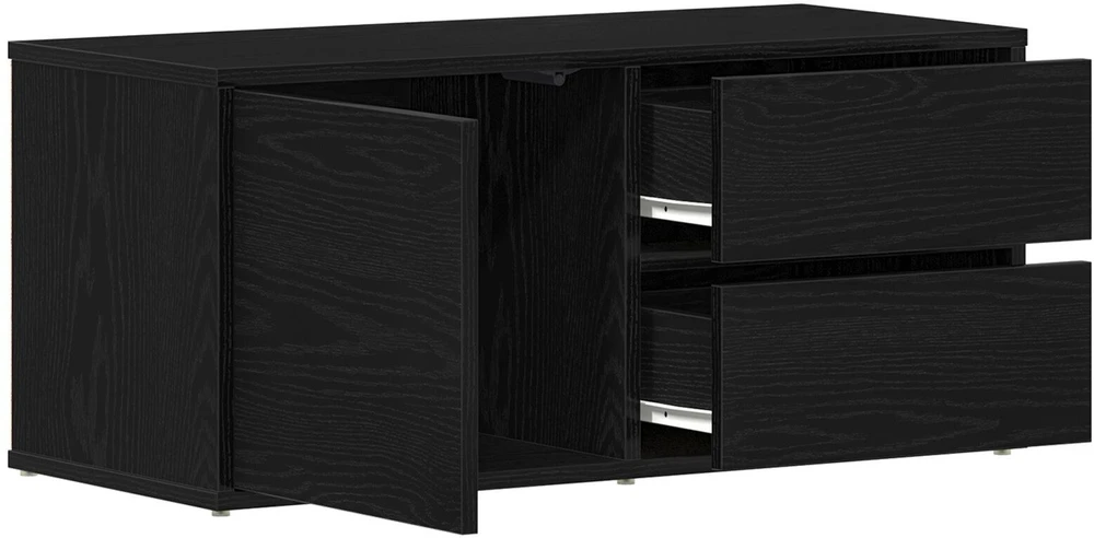 TV staliukas Televizoriaus spintelė 80 x 34 x 36 cm Juodas ąžuolas