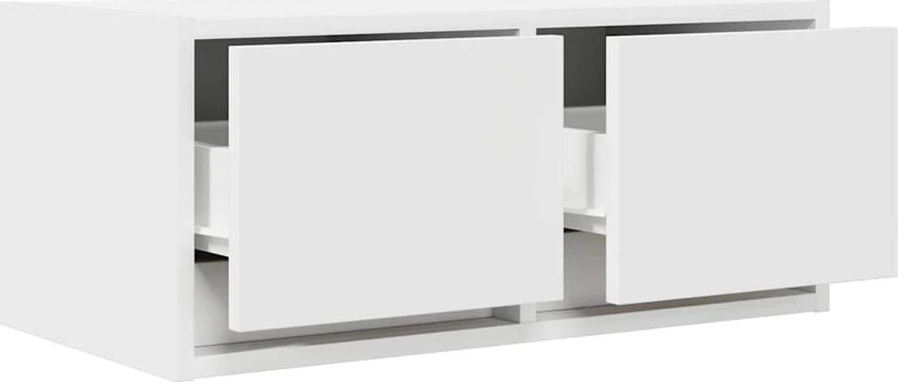 TV staliukas Televizoriaus spintelė, balta, 60x31x25,5 cm, apdirbta mediena