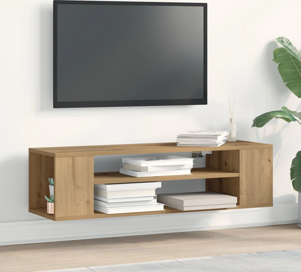 TV staliukas Televizoriaus spintelė 100 x 30 x 26,5 cm artisian oak