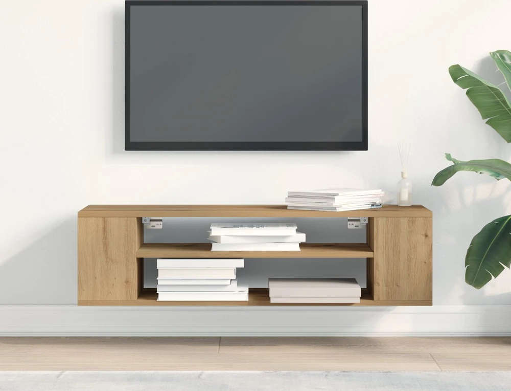 TV staliukas Televizoriaus spintelė 100 x 30 x 26,5 cm artisian oak