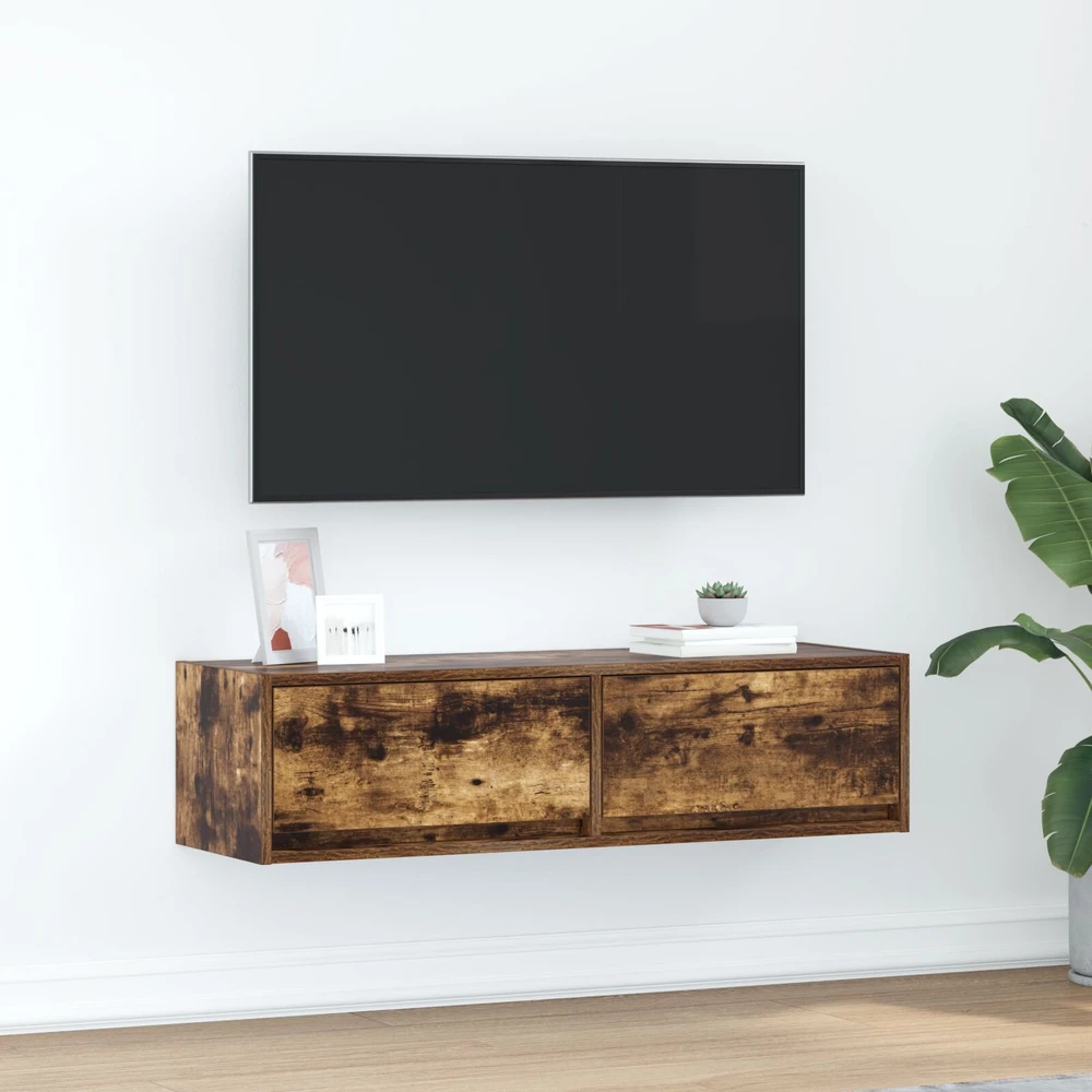 TV staliukas Televizoriaus spintelė 100 x 31 x 25,5 cm Dūminio ąžuolo